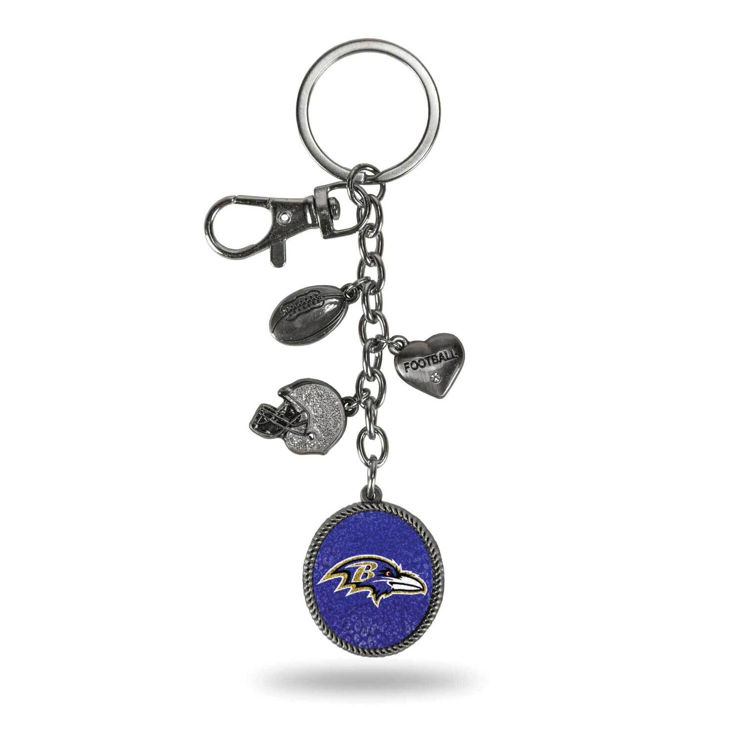 NFL Baltimore Ravens Sparo Charm Key Ring GC6926