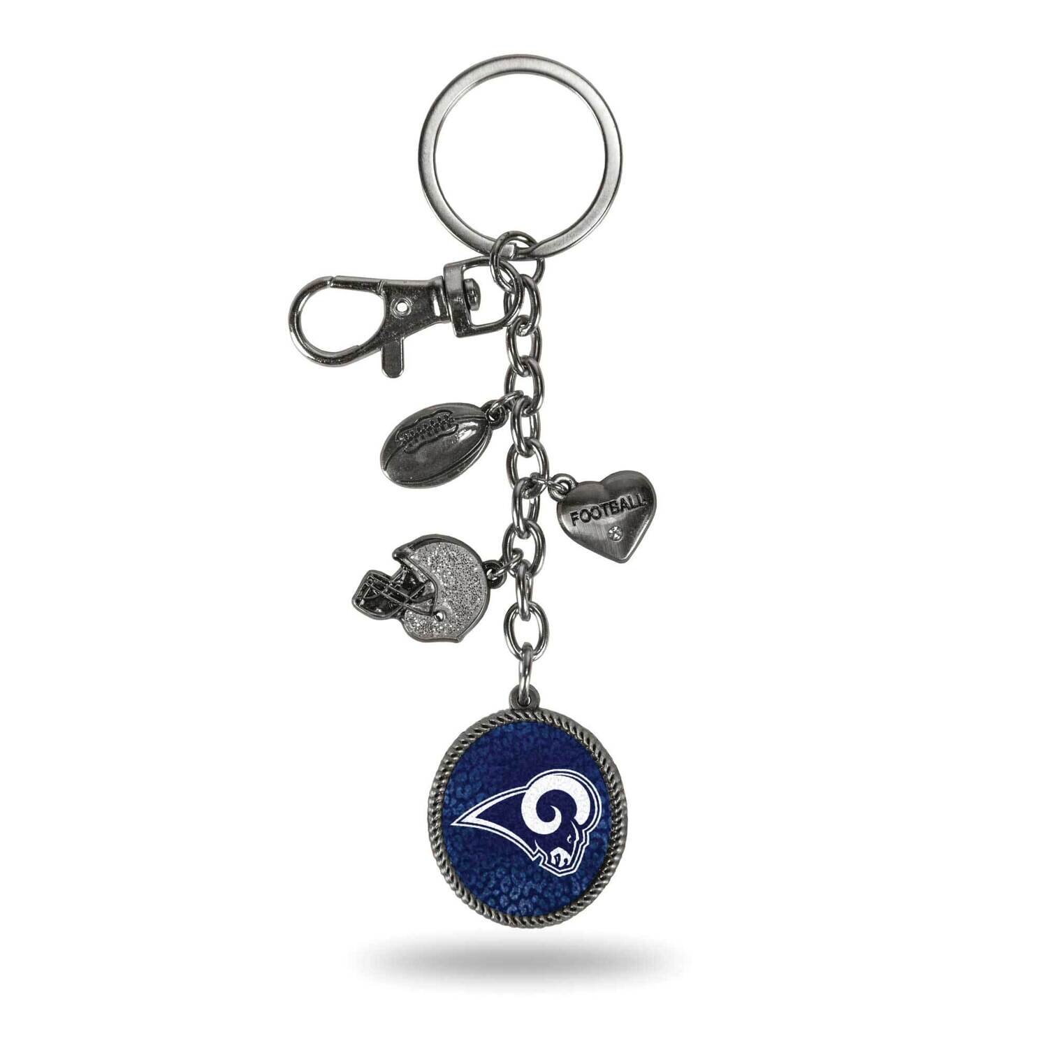 NFL LA Rams Sparo Charm Key Ring GC6941