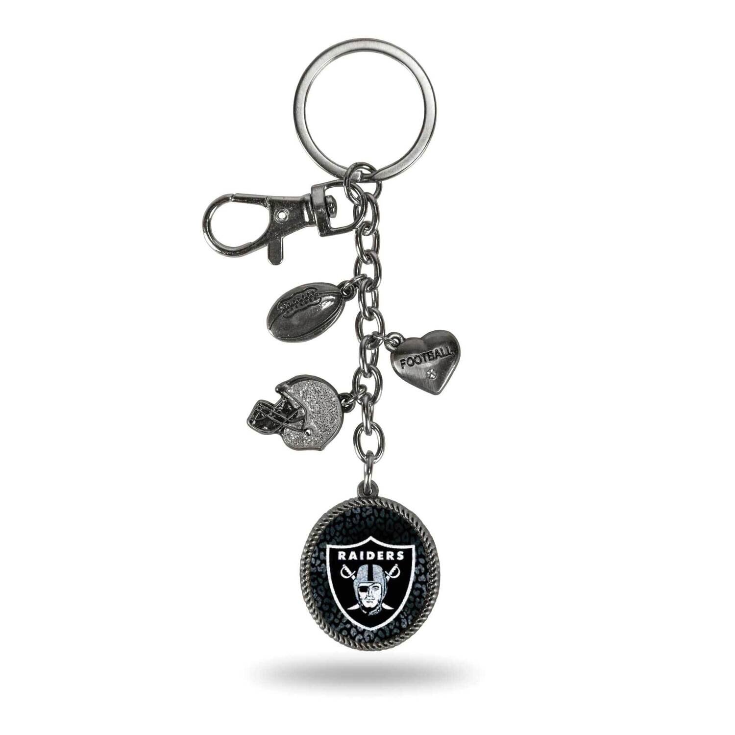 NFL Oakland Raiders Sparo Charm Key Ring GC6948