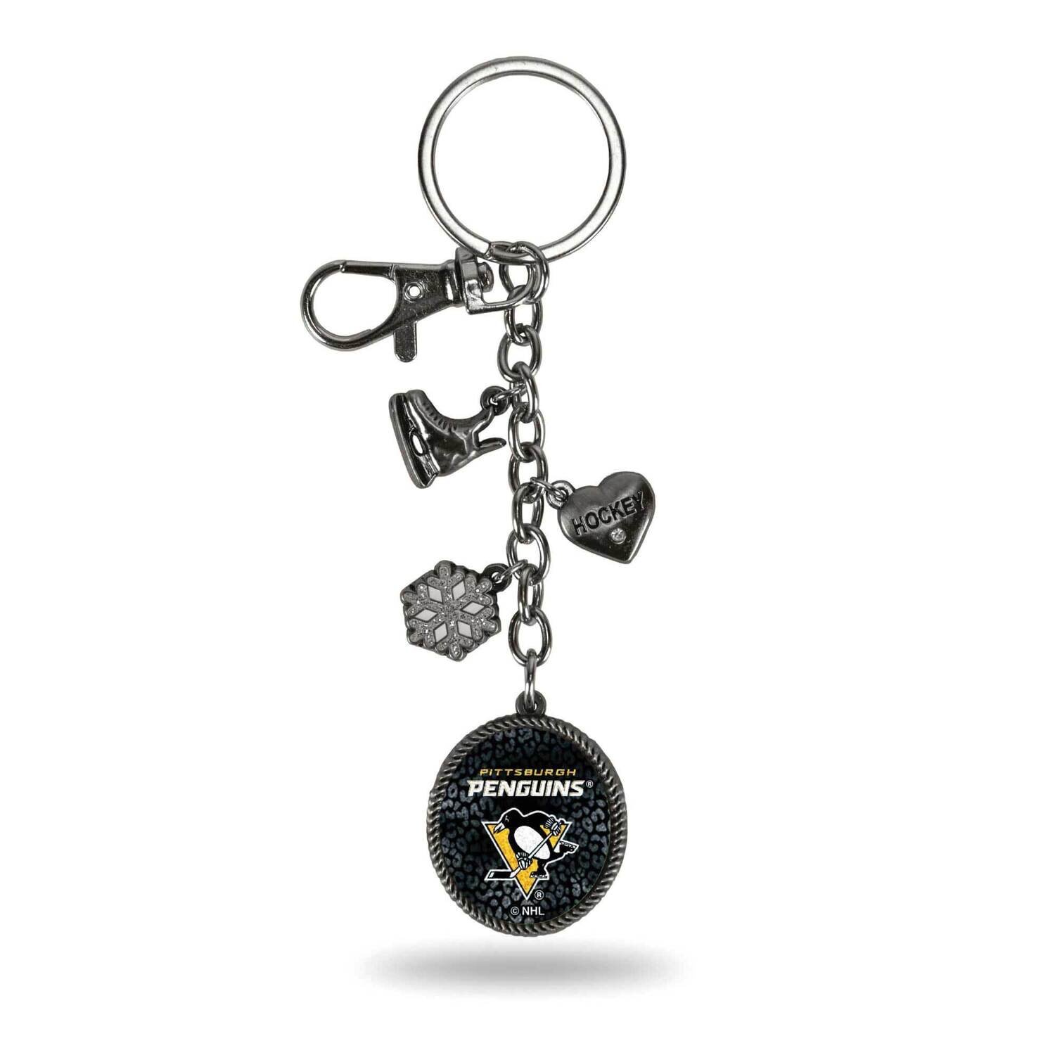 NHL Pittsburgh Penguins Sparo Charm Key Ring GC6963, MPN: GC6963, 767345693662