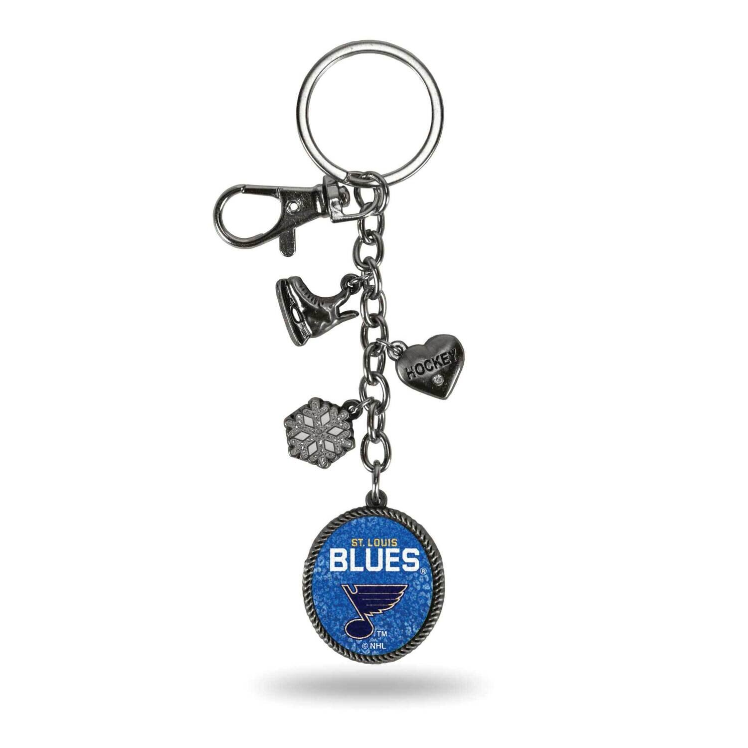 NHL St. Louis Blues Sparo Charm Key Ring GC6965