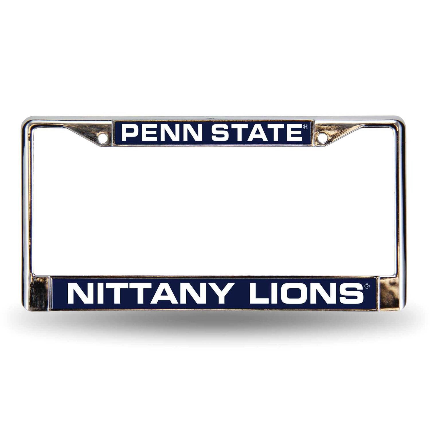 Collegiate Penn State Blue Laser Chrome Car License Plate Frame GC6980