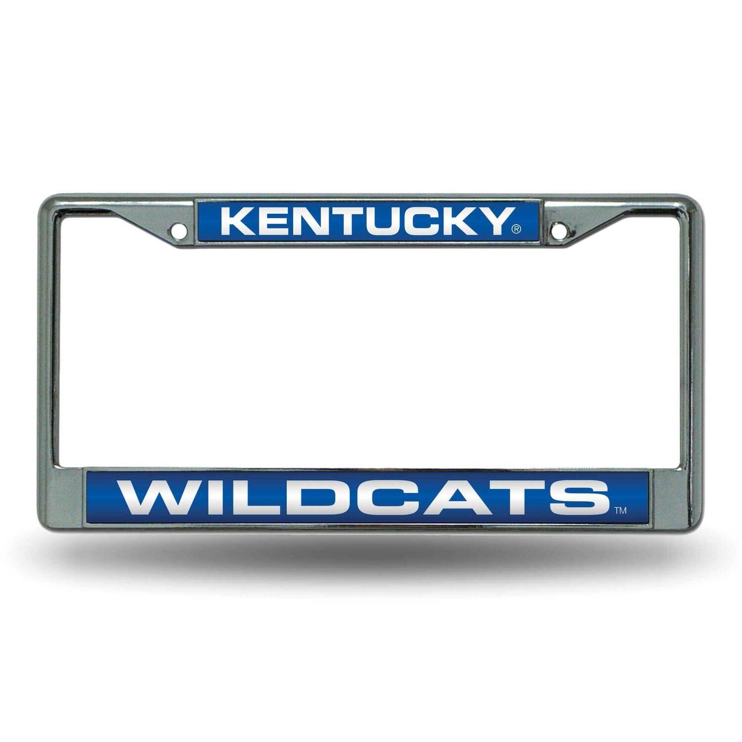 Collegiate U of Kentucky Blue Laser Chrome Car License Plate Frame GC6990, MPN: GC6990, 94746403911
