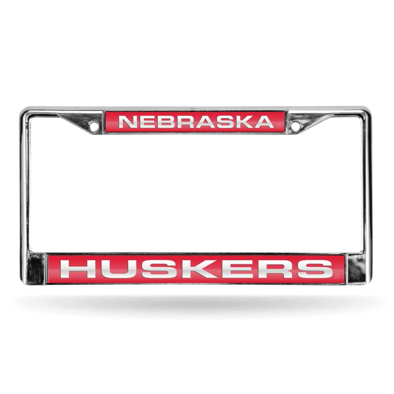 Collegiate U of Nebraska Red Laser Chrome Car License Plate Frame GC6997, MPN: GC6997, 94746404062