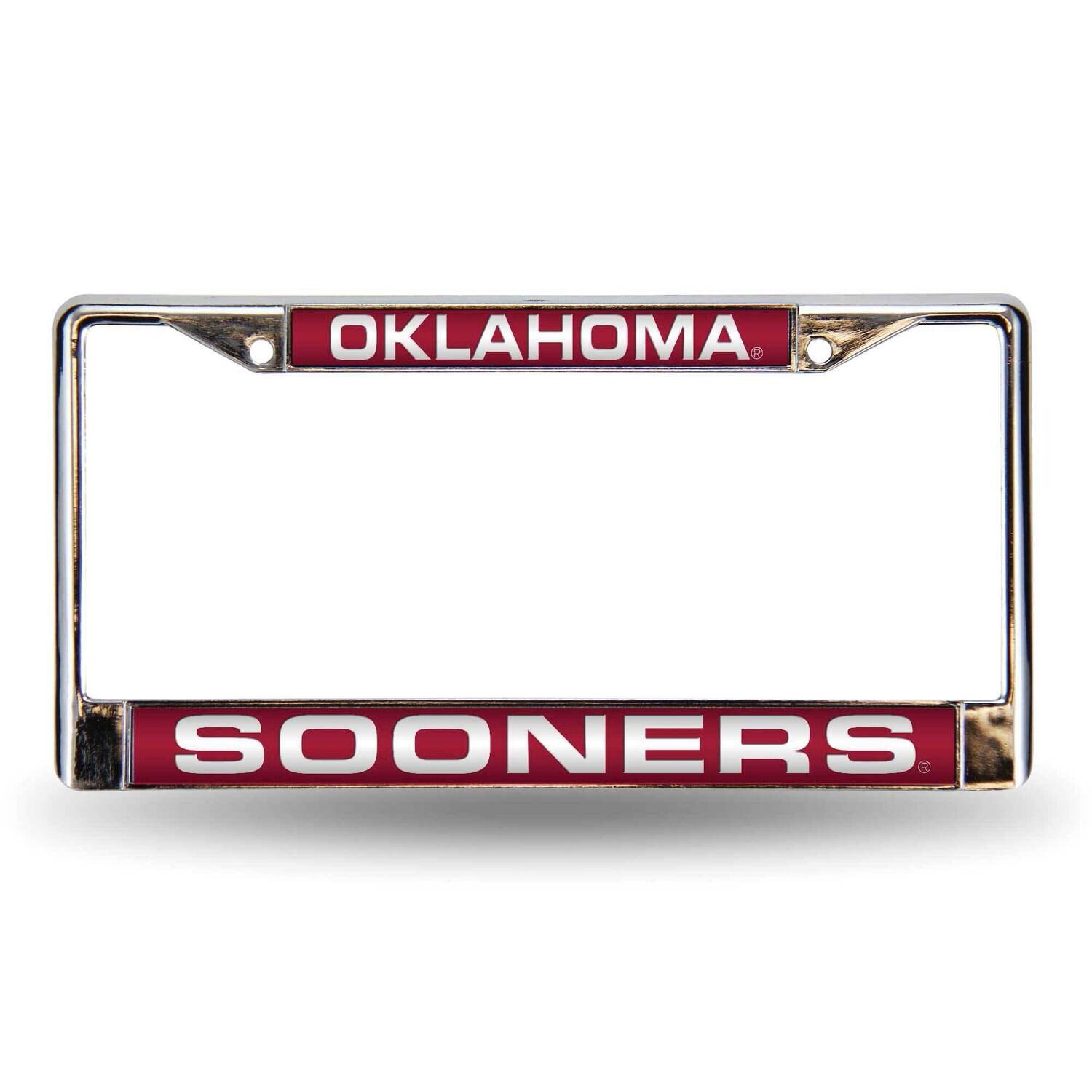 Collegiate U of Oklahoma Red Laser Chrome Car License Plate Frame GC6999, MPN: GC6999, 94746404178