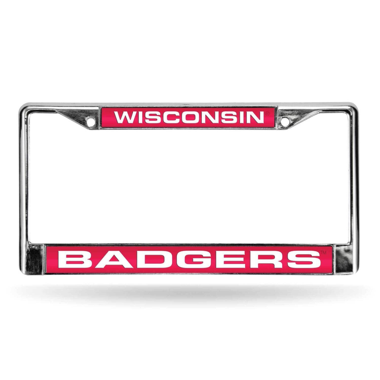 Collegiate U of Wisconsin Red Laser Chrome Car License Plate Frame GC7005, MPN: GC7005, 94746404451