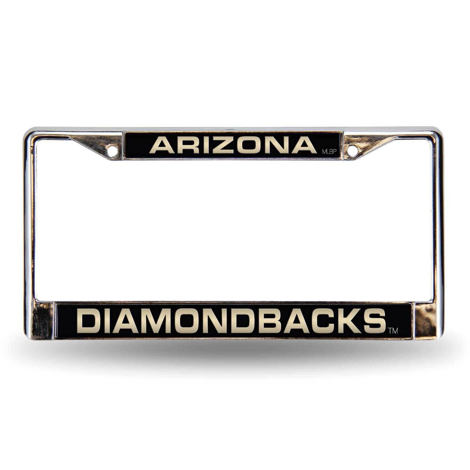 MLB Arizona Diamondbacks Black Laser Chrome Car License Plate Frame GC7010