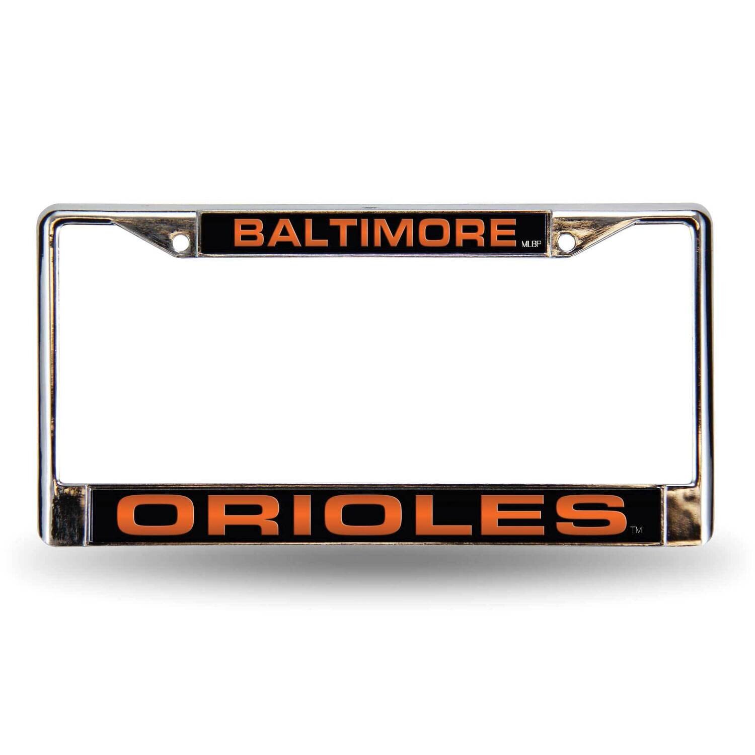 MLB Baltimore Orioles Blk Laser Chrome Car License Plate Frame GC7012, MPN: GC7012, 94746402716