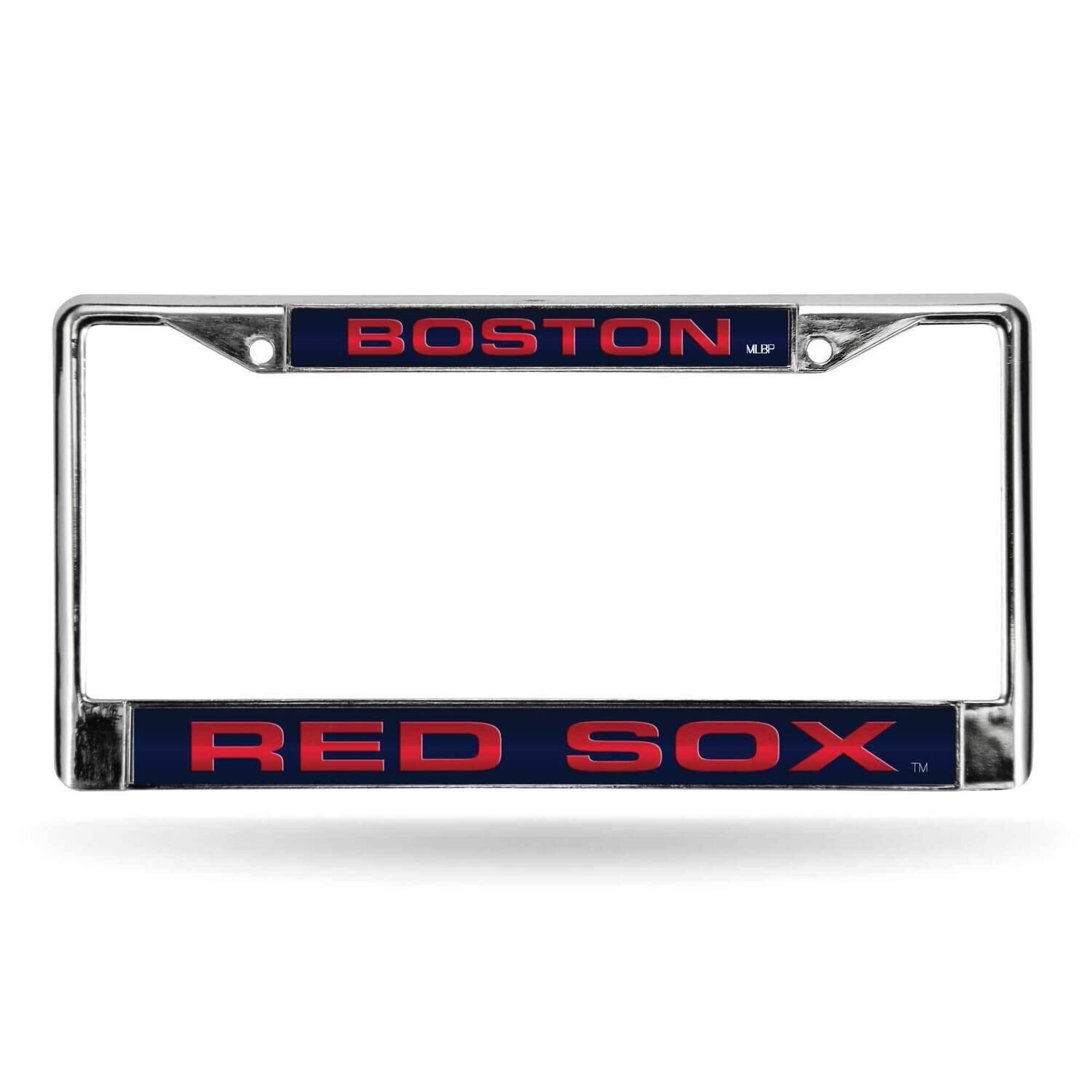 MLB Boston Red Sox Blue Laser Chrome Car License Plate Frame GC7013