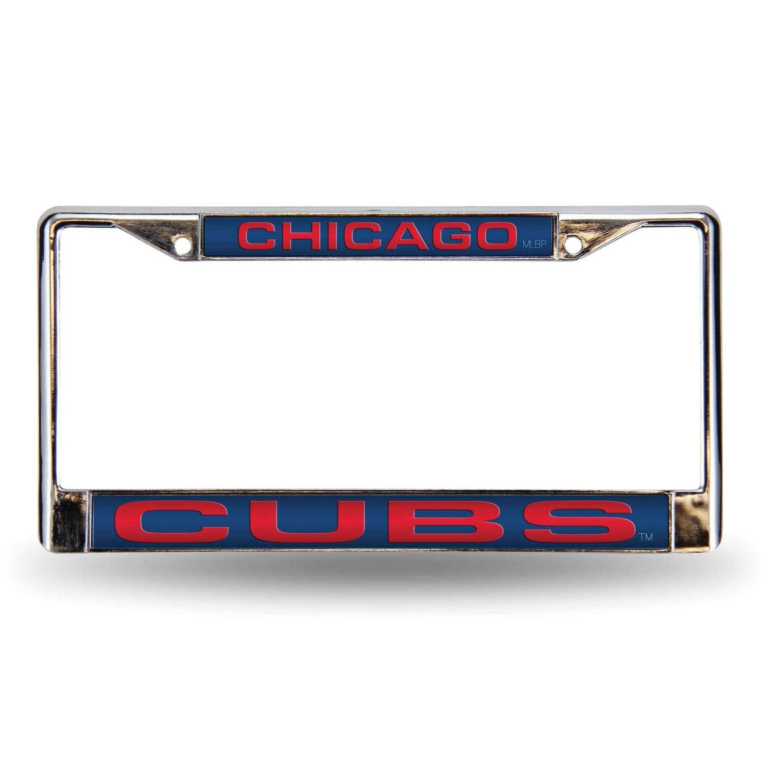 MLB Chicago Cubs Blue Laser Chrome Car License Plate Frame GC7014