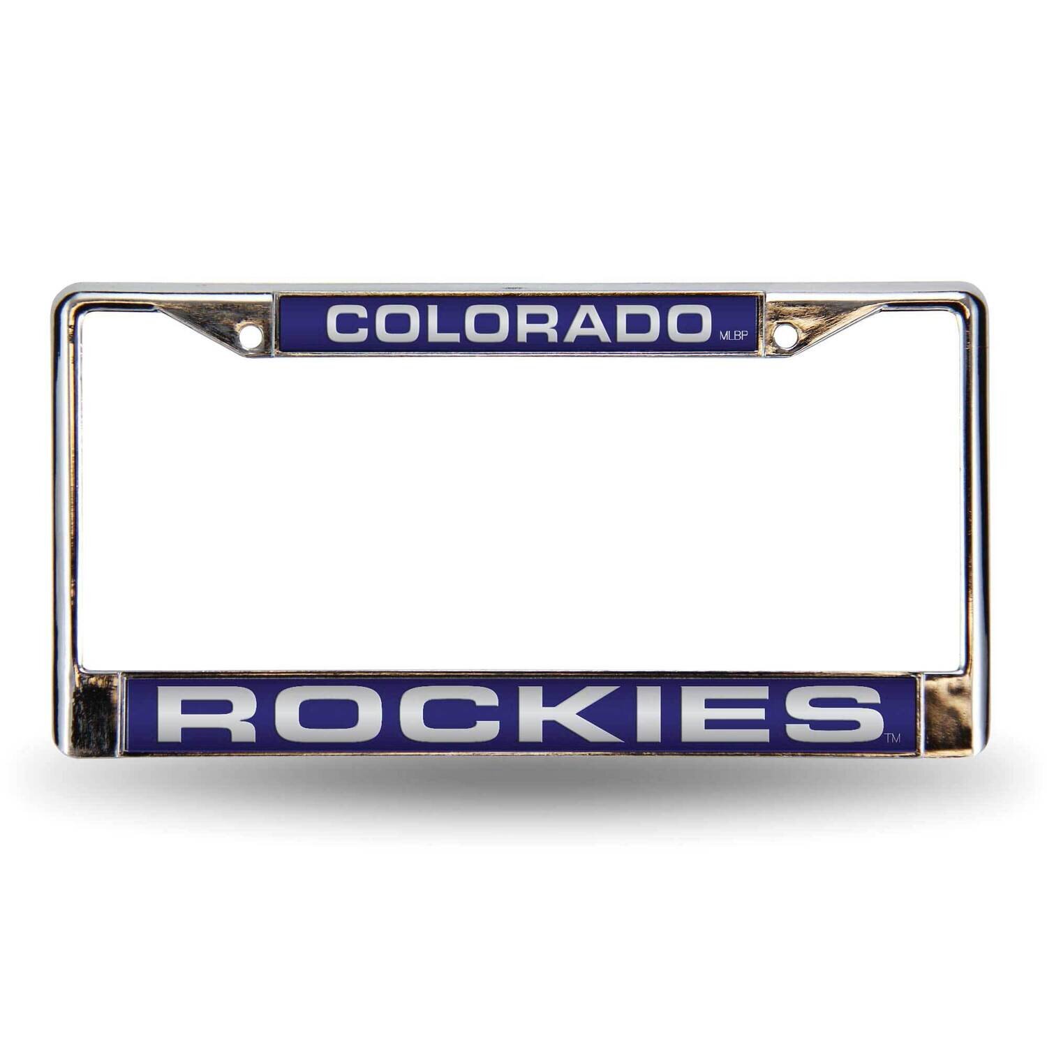 MLB Colorado Rockies Purple Laser Chrome Car License Plate Frame GC7018, MPN: GC7018, 94746402778