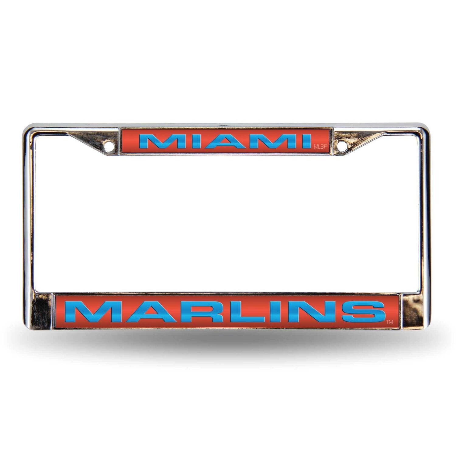 MLB Miami Marlins Laser Chrome Car License Plate Frame GC7024, MPN: GC7024, 94746402792
