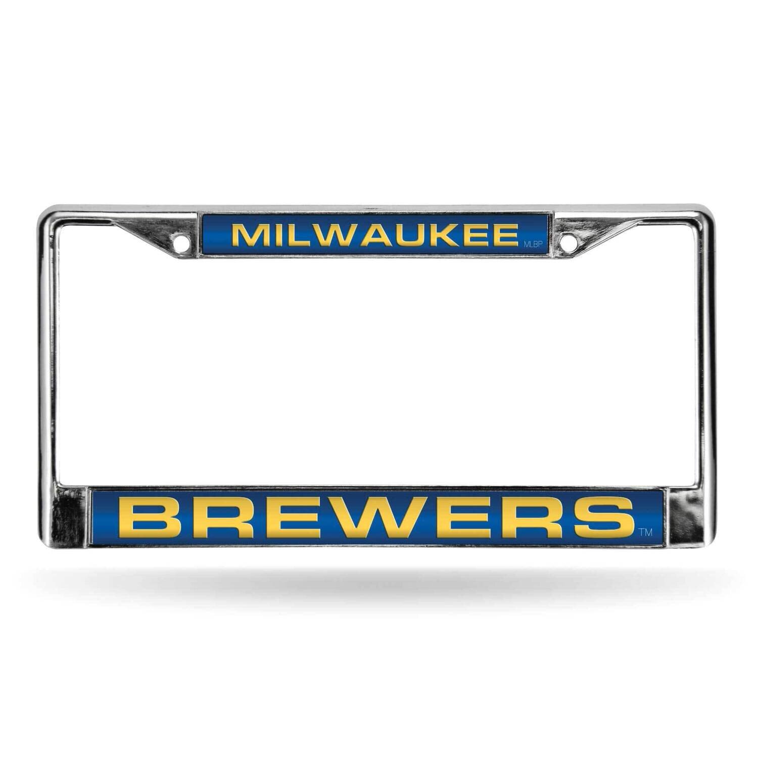 MLB Milwaukee Brewers Blue Laser Chrome Car License Plate Frame GC7025, MPN: GC7025, 94746402839