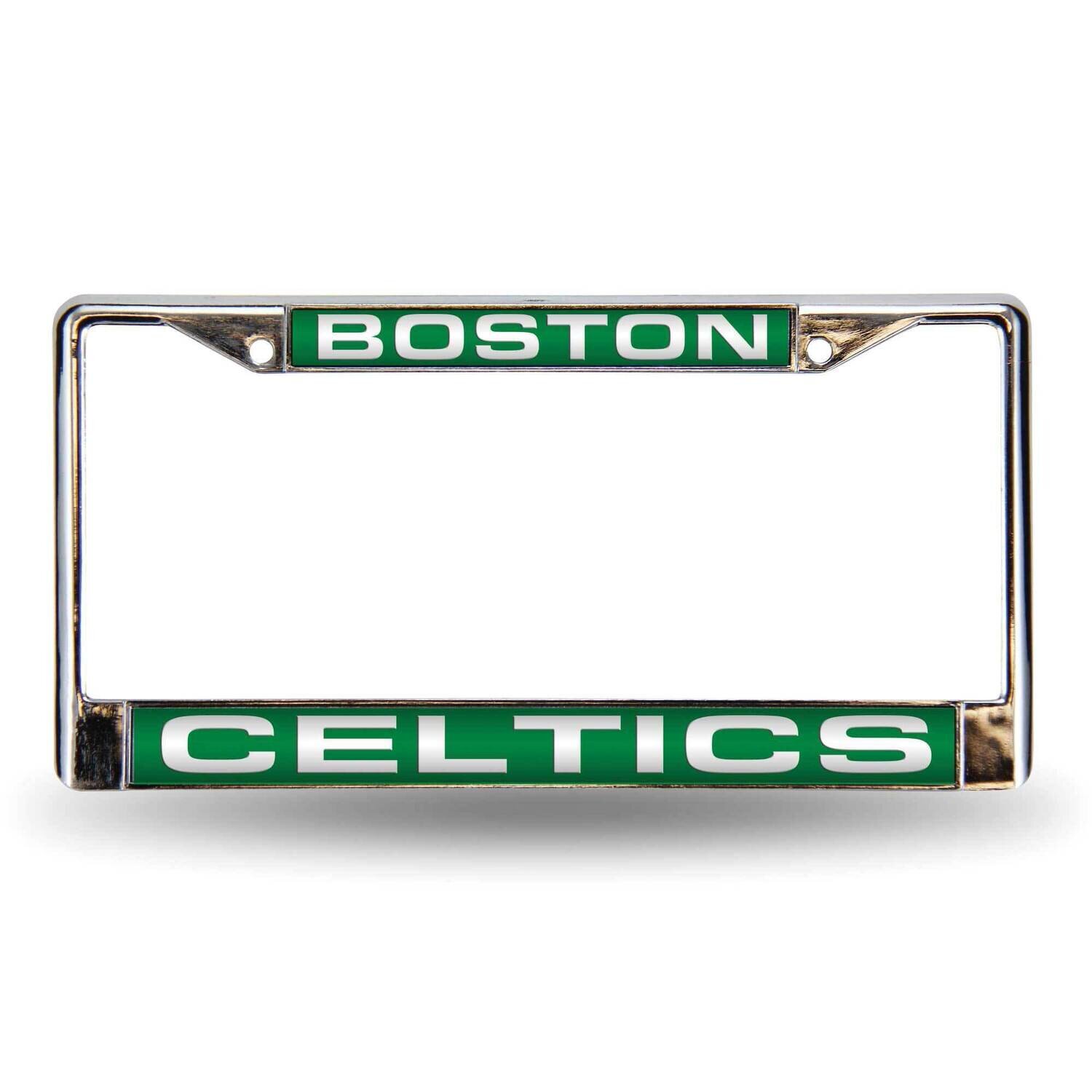 NBA Boston Celtics Green Laser Chrome Car License Plate Frame GC7041