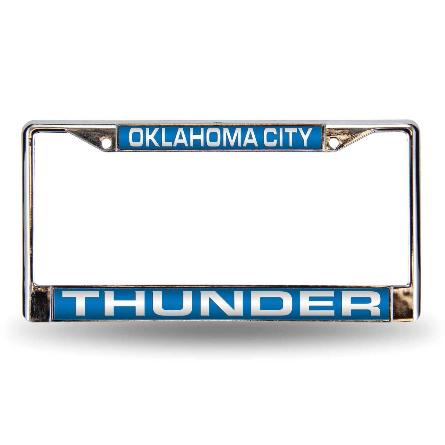 NBA Oklahoma City Thunder Blue Laser Chrome Car License Plate Frame GC7060, MPN: GC7060, 94746432485