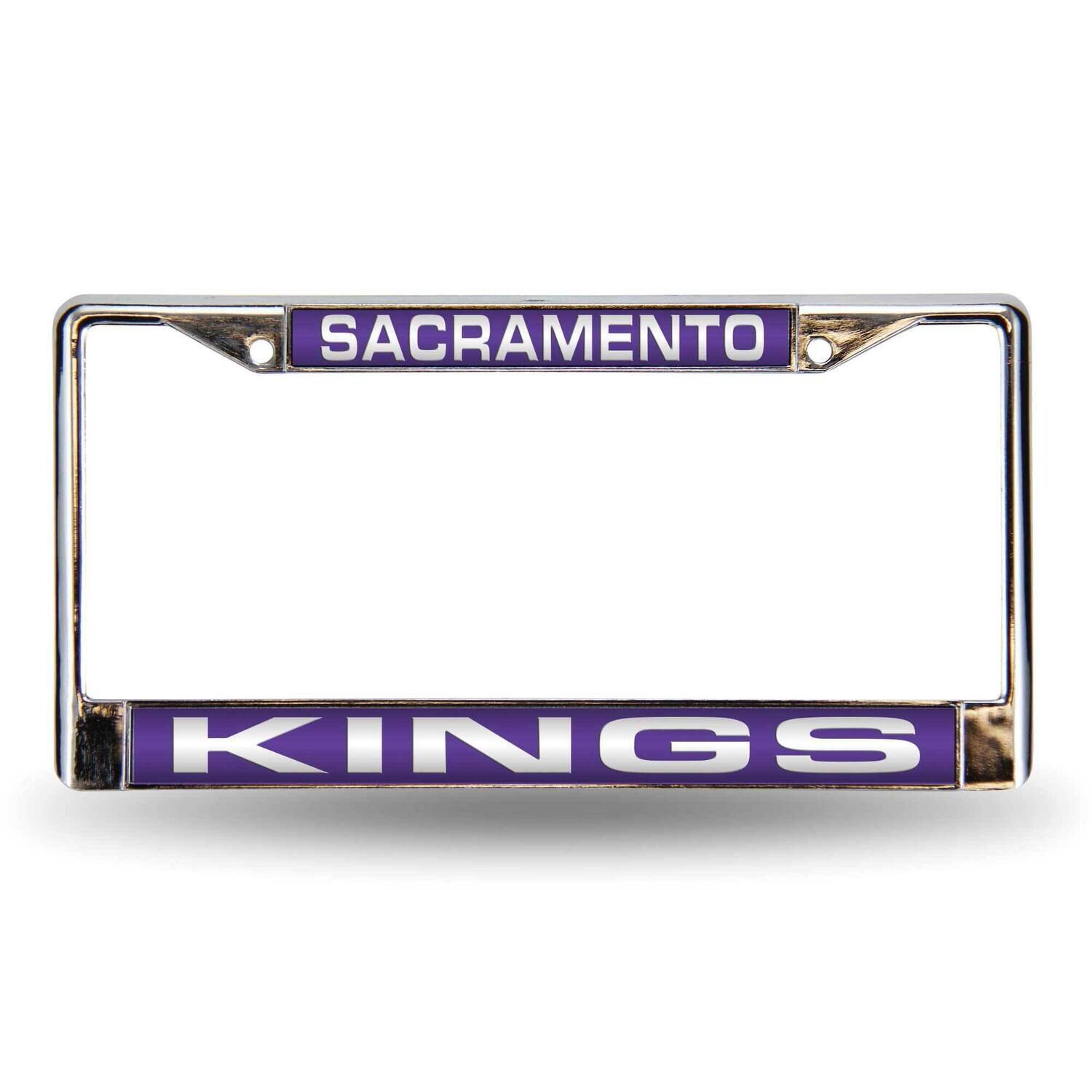 NBA Sacramento Kings Purple Laser Chrome Car License Plate Frame GC7065, MPN: GC7065, 94746403508