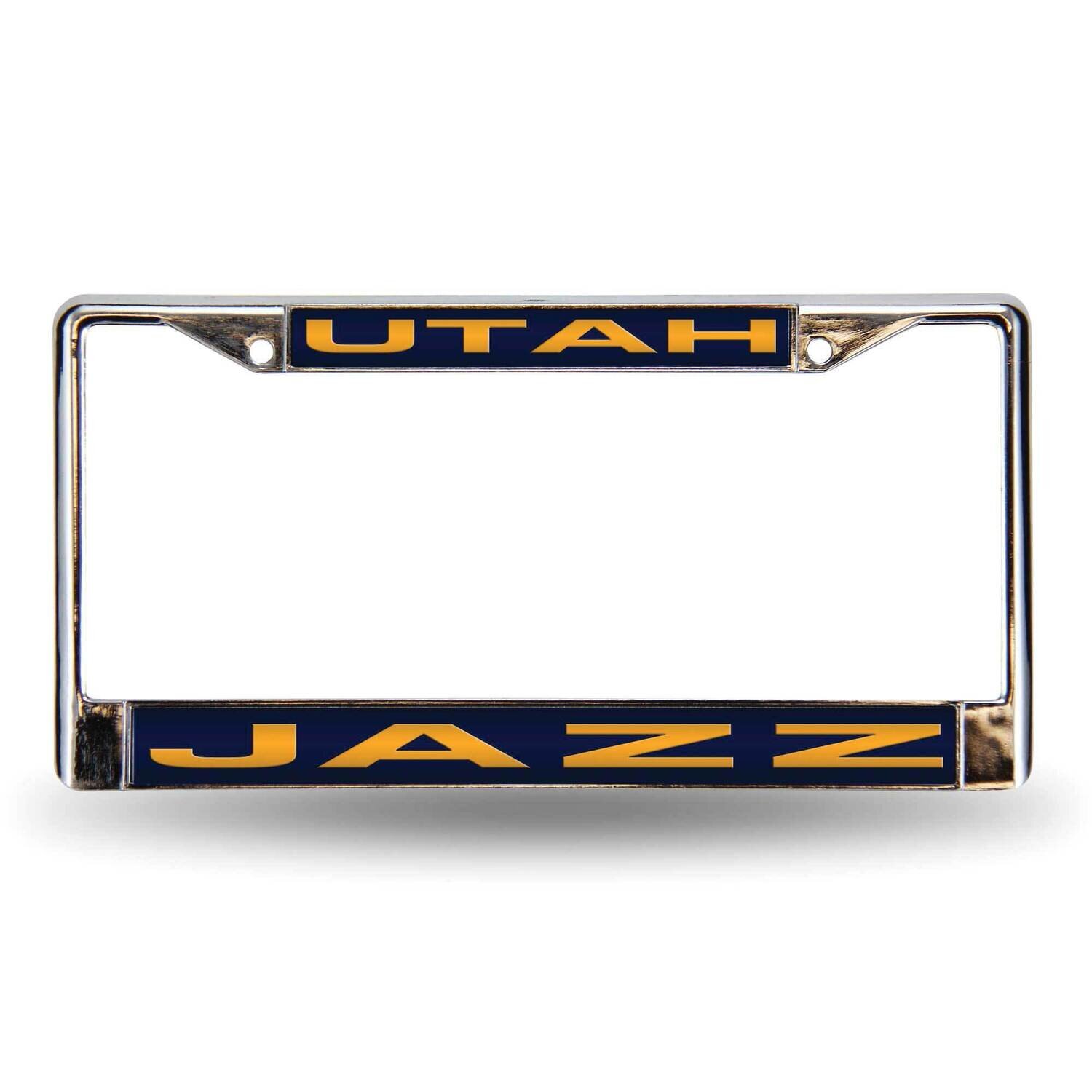 NBA Utah Jazz Blue Laser Chrome Car License Plate Frame GC7068
