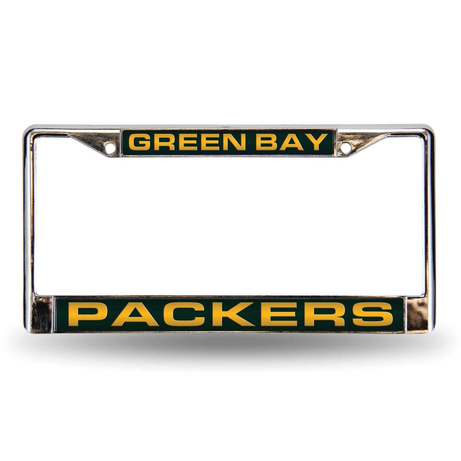 NFL Green Bay Packers Green Laser Chrome Car License Plate Frame GC7081, MPN: GC7081, 94746402488