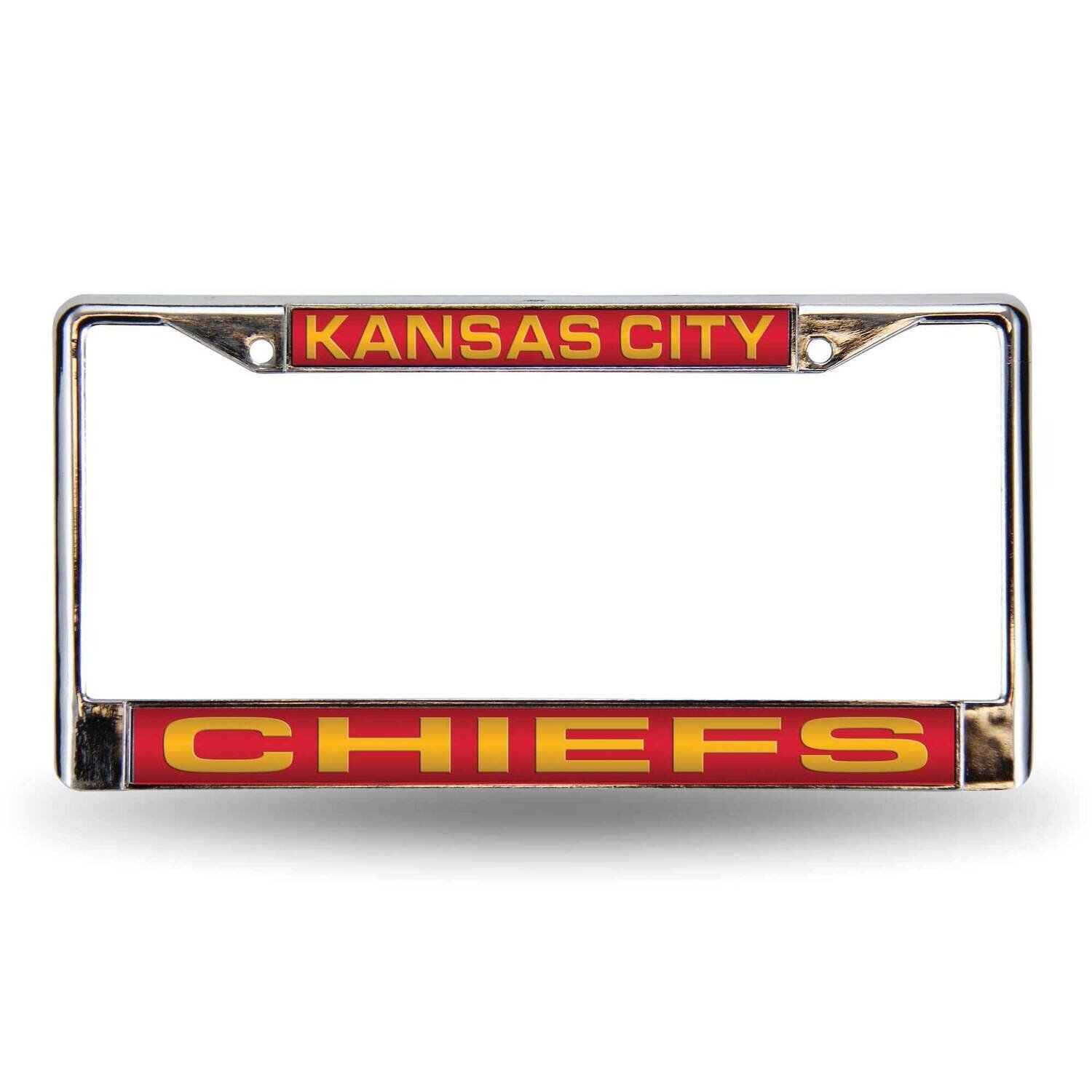 NFL Kansas City Chiefs Red Laser Chrome Car License Plate Frame GC7085, MPN: GC7085, 94746402501