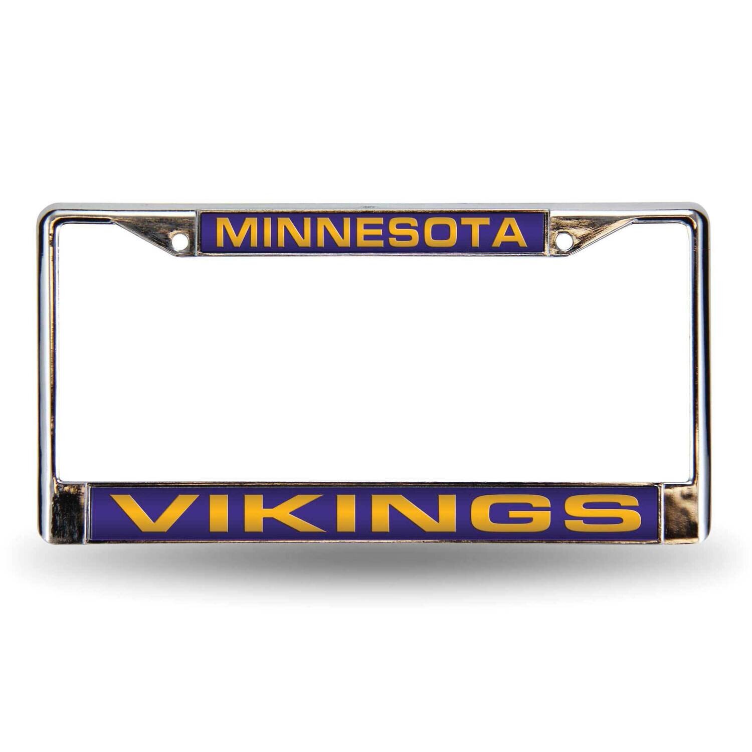 NFL Minnesota Vikings Purple Laser Chrome Car License Plate Frame GC7088, MPN: GC7088, 94746402525