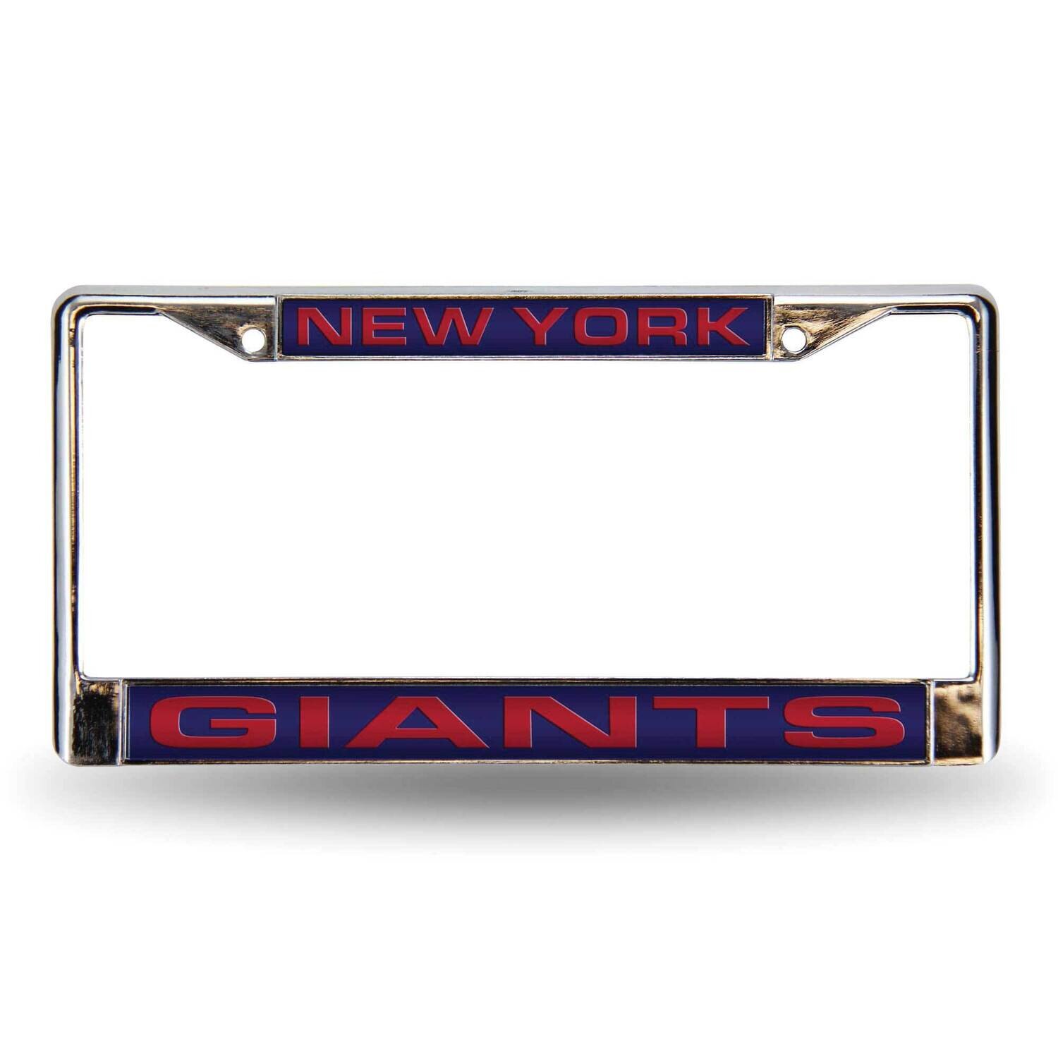 NFL New York Giants Blue Laser Chrome Car License Plate Frame GC7091