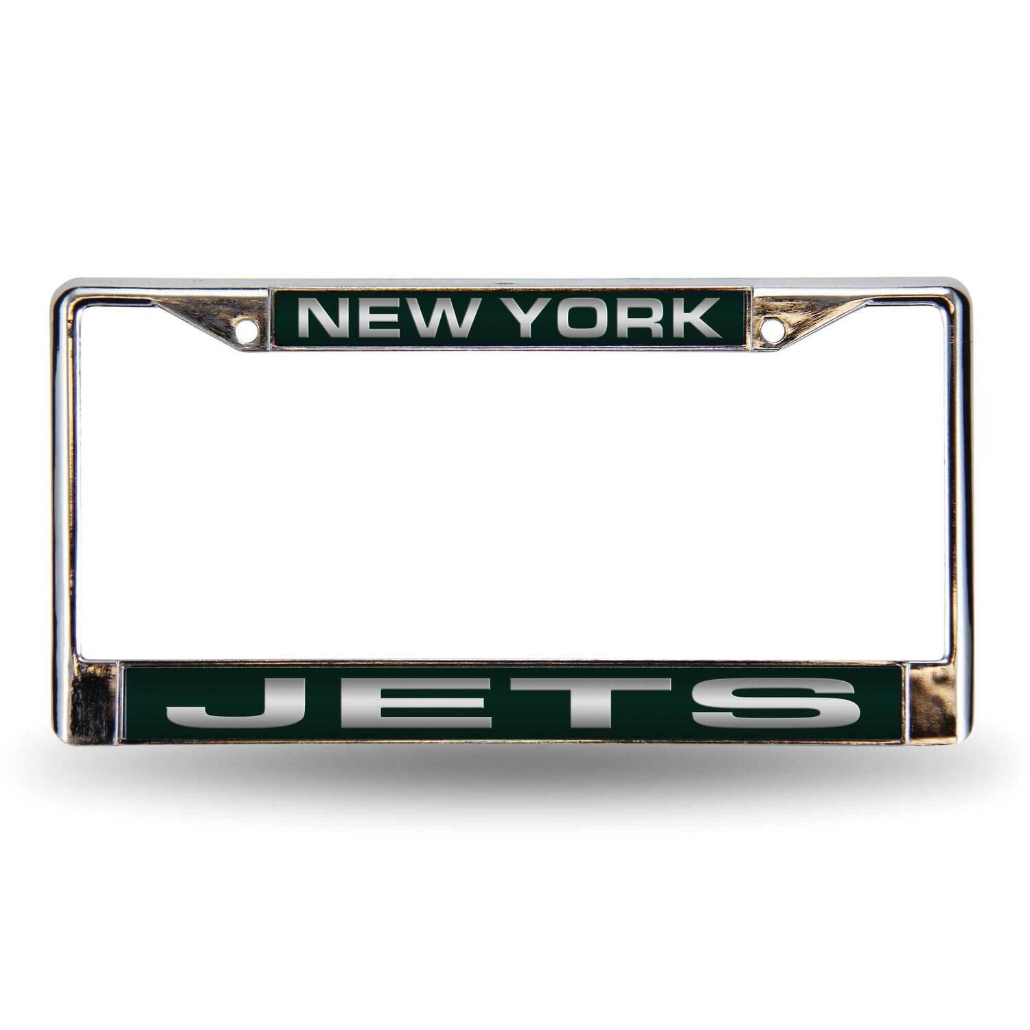NFL New York Jets Green Laser Chrome Car License Plate Frame GC7092, MPN: GC7092, 94746402563