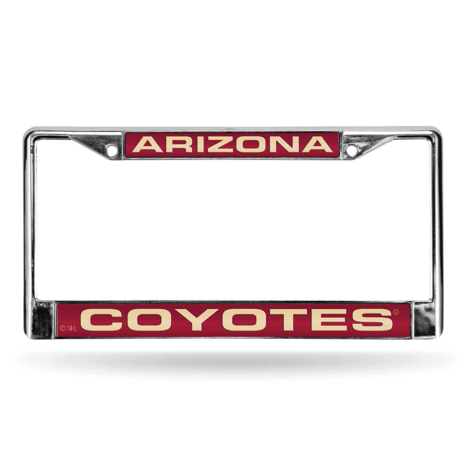 NHL Arizona Coyotes Laser Chrome Car License Plate Frame GC7102