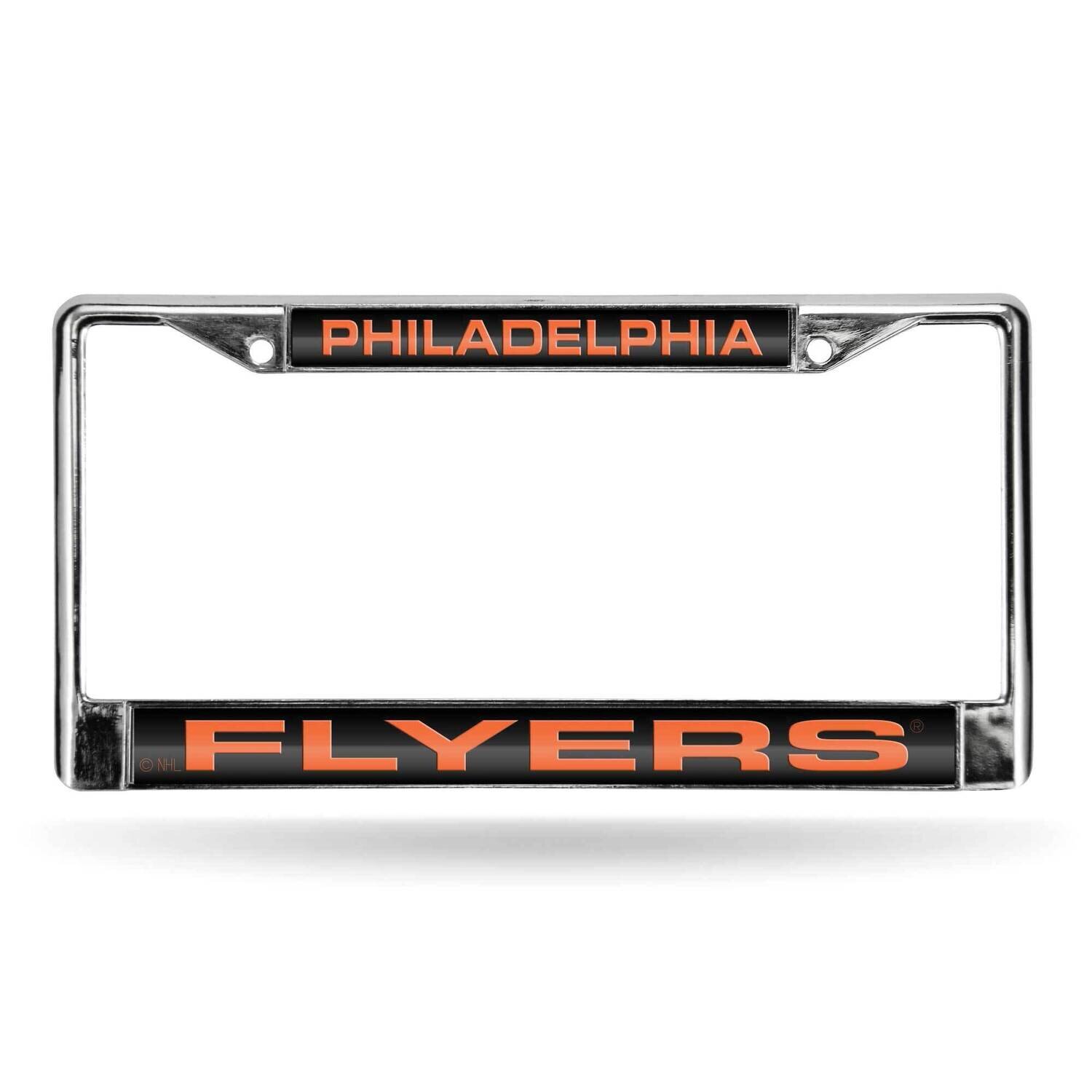 NHL Philadelphia Flyers Laser Chrome Car License Plate Frame-Black with Orange GC7122, MPN: GC7122,…