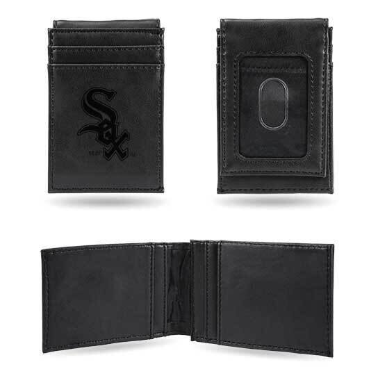 MLB Chicago White Sox Black Faux Leather Front Pocket Wallet GC7388, MPN: GC7388, 767345894601
