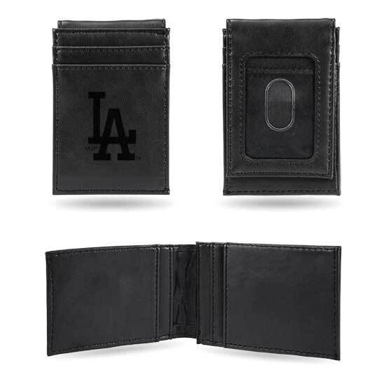 MLB LA Dodgers Black Faux Leather Front Pocket Wallet GC7404, MPN: GC7404, 767345894755