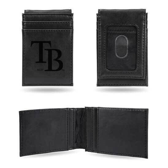 MLB Tampa Bay Rays Black Faux Leather Front Pocket Wallet GC7430, MPN: GC7430, 767345894854
