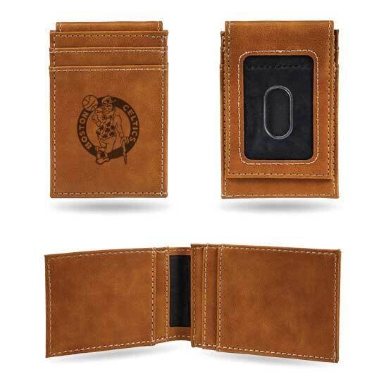 NBA Boston Celtics Brown Faux Leather Front Pocket Wallet GC7441, MPN: GC7441, 767345894946