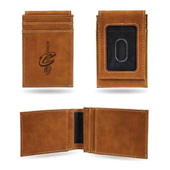 NBA Cleveland Cavaliers Brown Faux Leather Front Pocket Wallet GC7449, MPN: GC7449, 767345894939