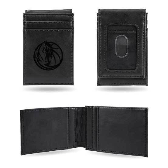 NBA Dallas Mavericks Black Faux Leather Front Pocket Wallet GC7450, MPN: GC7450, 767345895349