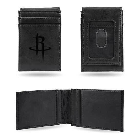 NBA Houston Rockets Black Faux Leather Front Pocket Wallet GC7458, MPN: GC7458, 767345895387
