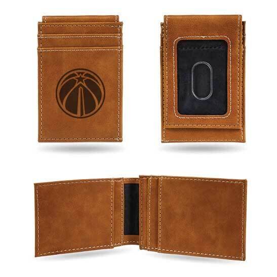NBA Washington Wizards Brown Faux Leather Front Pocket Wallet GC7497, MPN: GC7497, 767345894915