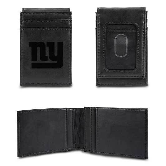 NFL New York Giants Black Faux Leather Front Pocket Wallet GC7542, MPN: GC7542, 767345895882