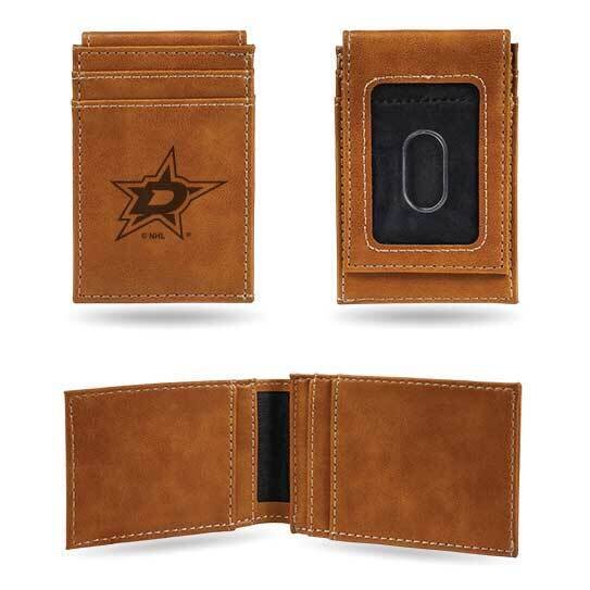 NHL Dallas Stars Brown Faux Leather Front Pocket Wallet GC7581, MPN: GC7581, 767345896254