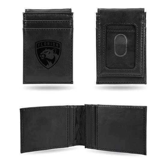 NHL Florida Panthers Black Faux Leather Front Pocket Wallet GC7586, MPN: GC7586, 767345896681
