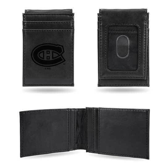 NHL Montreal Canadiens Black Faux Leather Front Pocket Wallet GC7592, MPN: GC7592, 767345896575