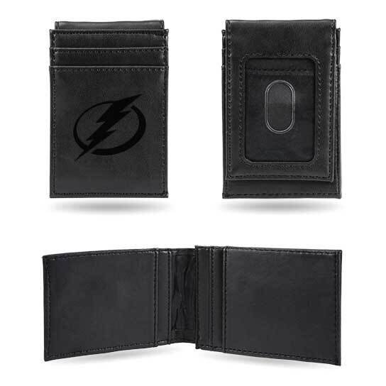 NHL Tampa Bay Lightning Black Faux Leather Front Pocket Wallet GC7612, MPN: GC7612, 767345896650