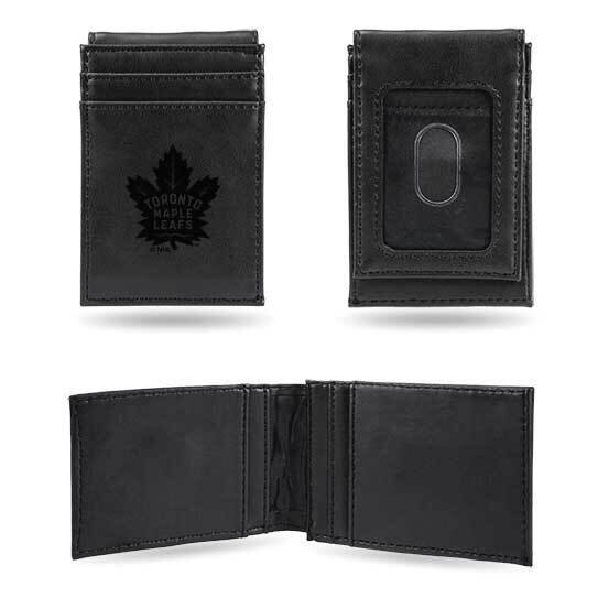 NHL Toronto Maple Leafs Black Faux Leather Front Pocket Wallet GC7614, MPN: GC7614, 767345896612