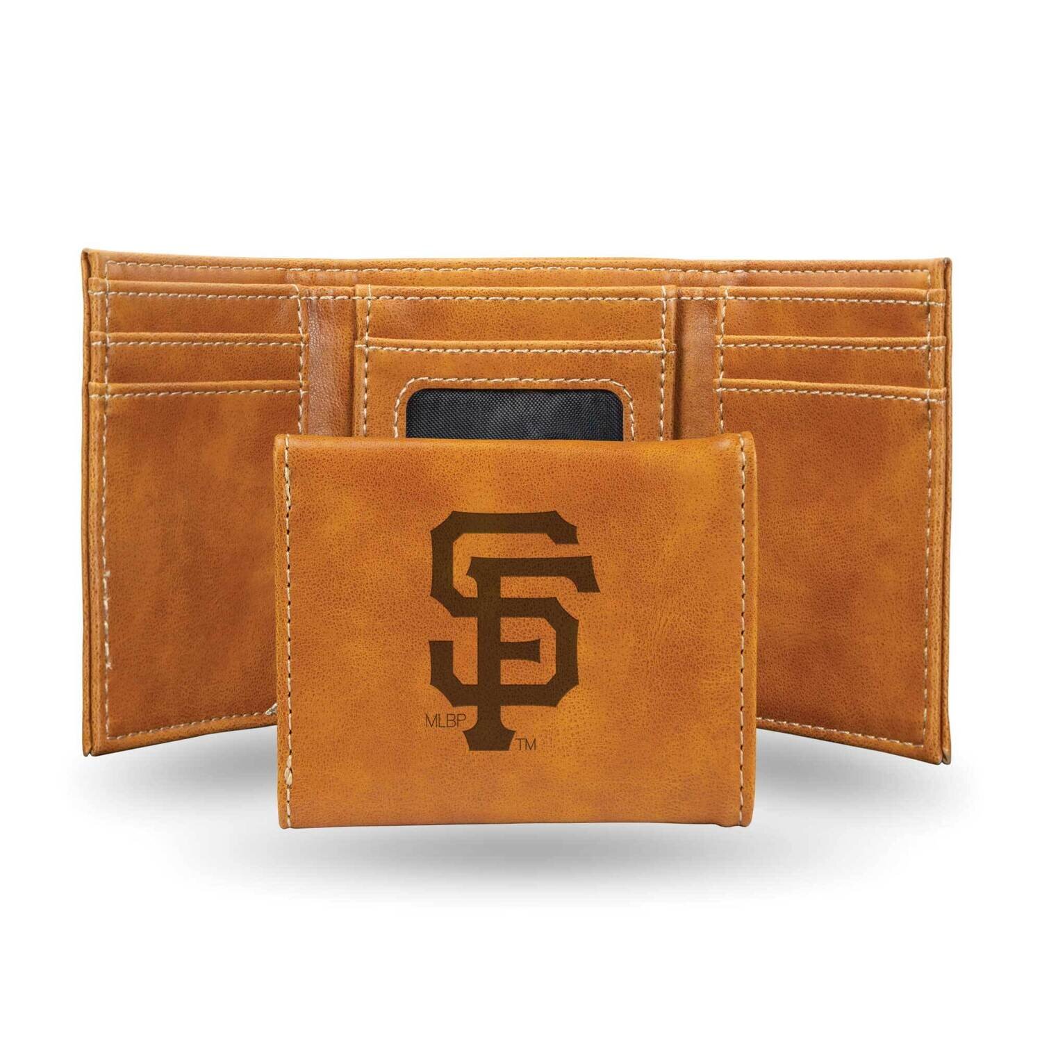 MLB San Francisco Giants Brown Faux Leather Trifold Wallet GC7671, MPN: GC7671, 767345898692