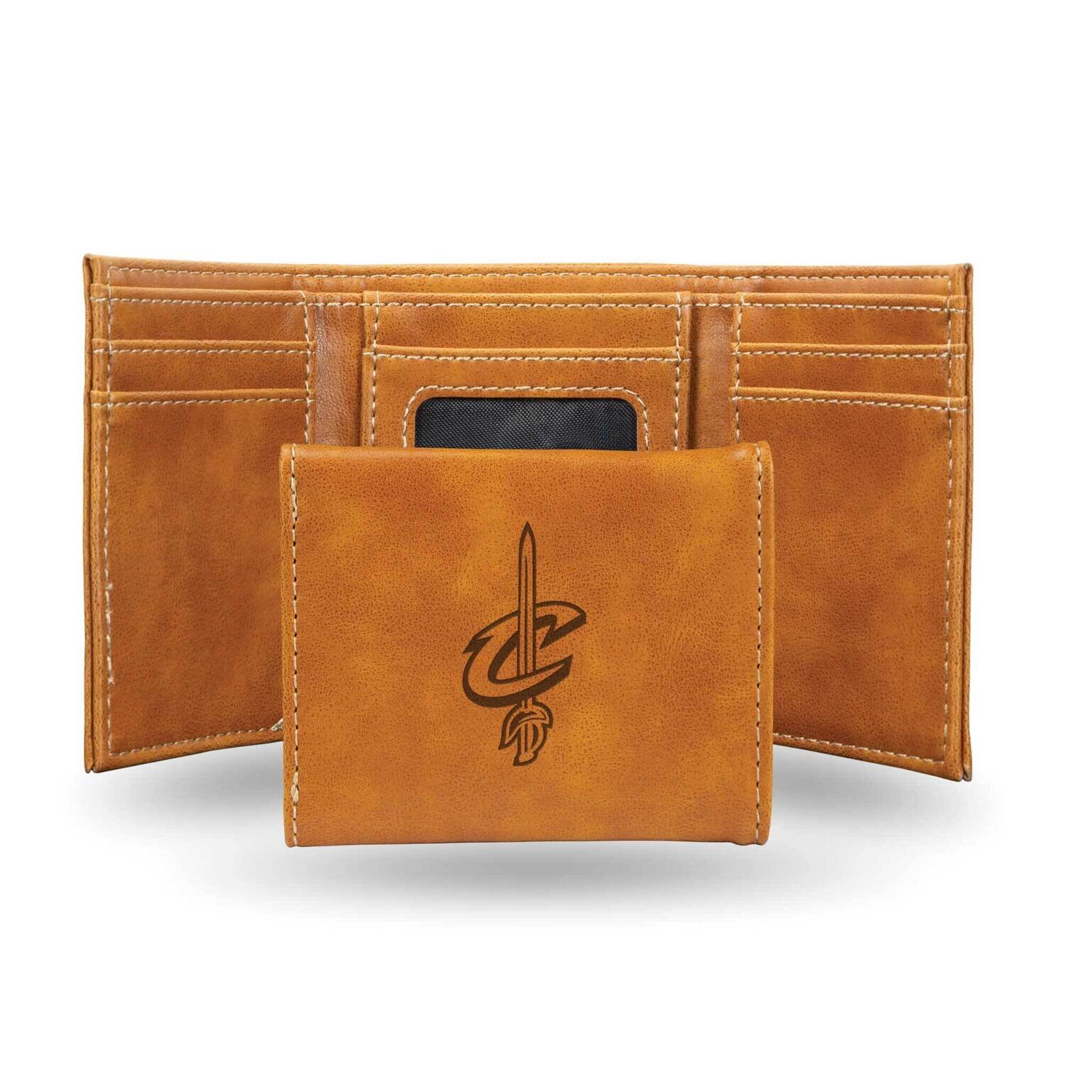 NBA Cleveland Cavaliers Brown Faux Leather Trifold Wallet GC7695, MPN: GC7695, 767345898913