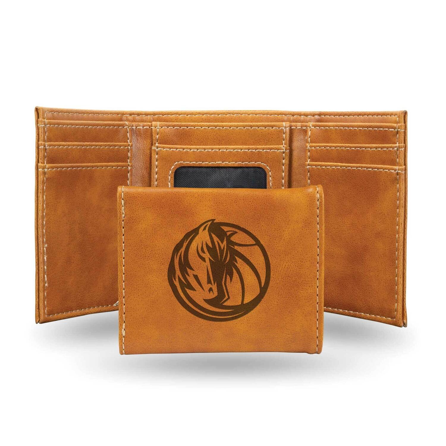 NBA Dallas Mavericks Brown Faux Leather Trifold Wallet GC7697, MPN: GC7697, 767345899132