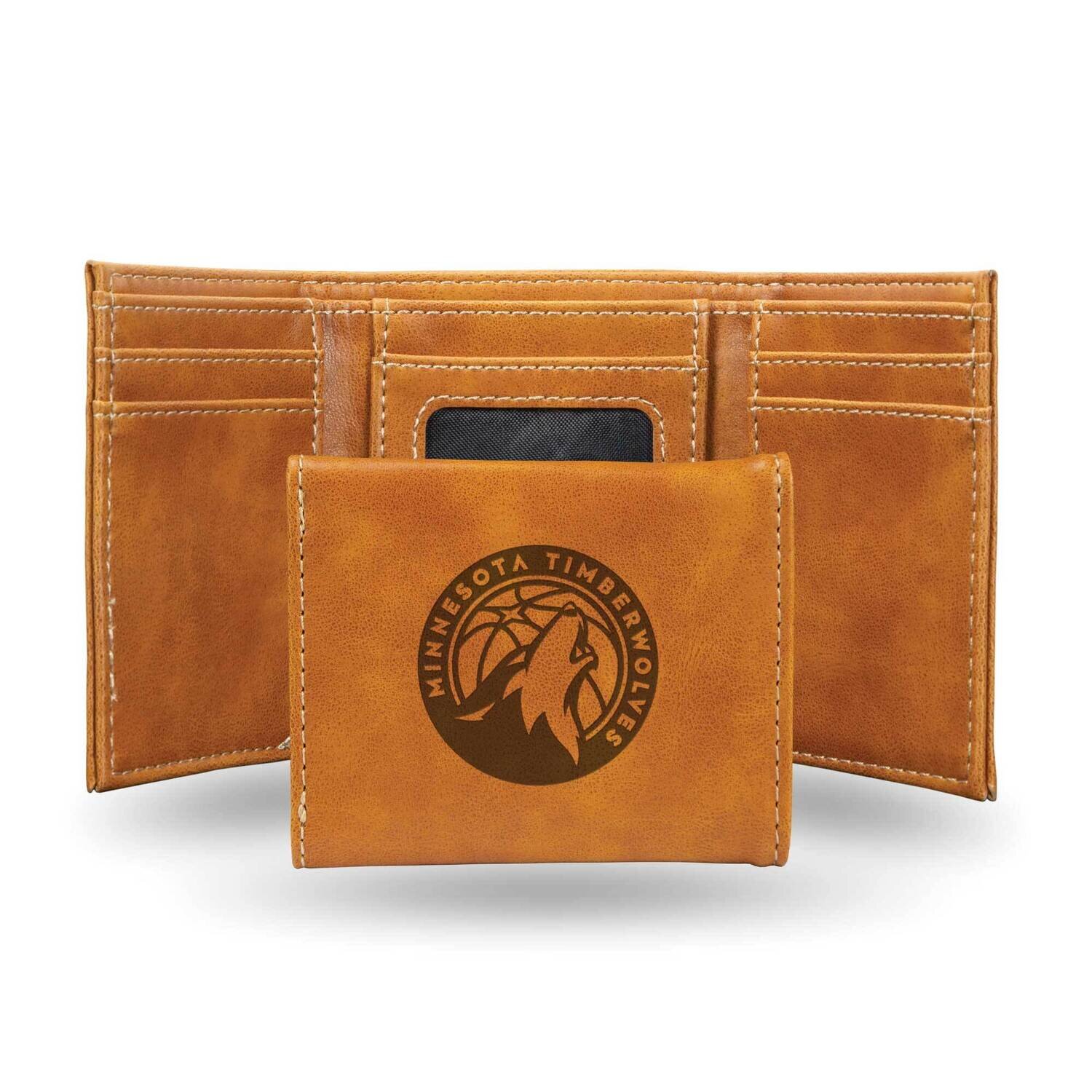 NBA Minn. Timberwolves Brown Faux Leather Trifold Wallet GC7719, MPN: GC7719, 767345899293