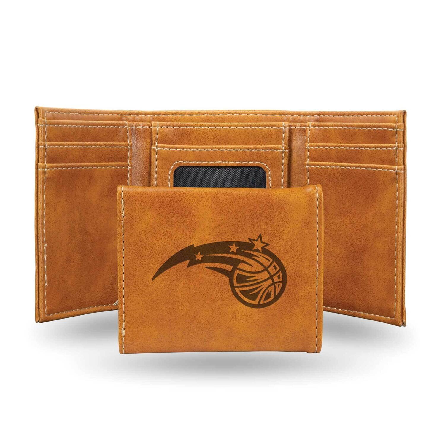 NBA Orlando Magic Brown Faux Leather Trifold Wallet GC7727