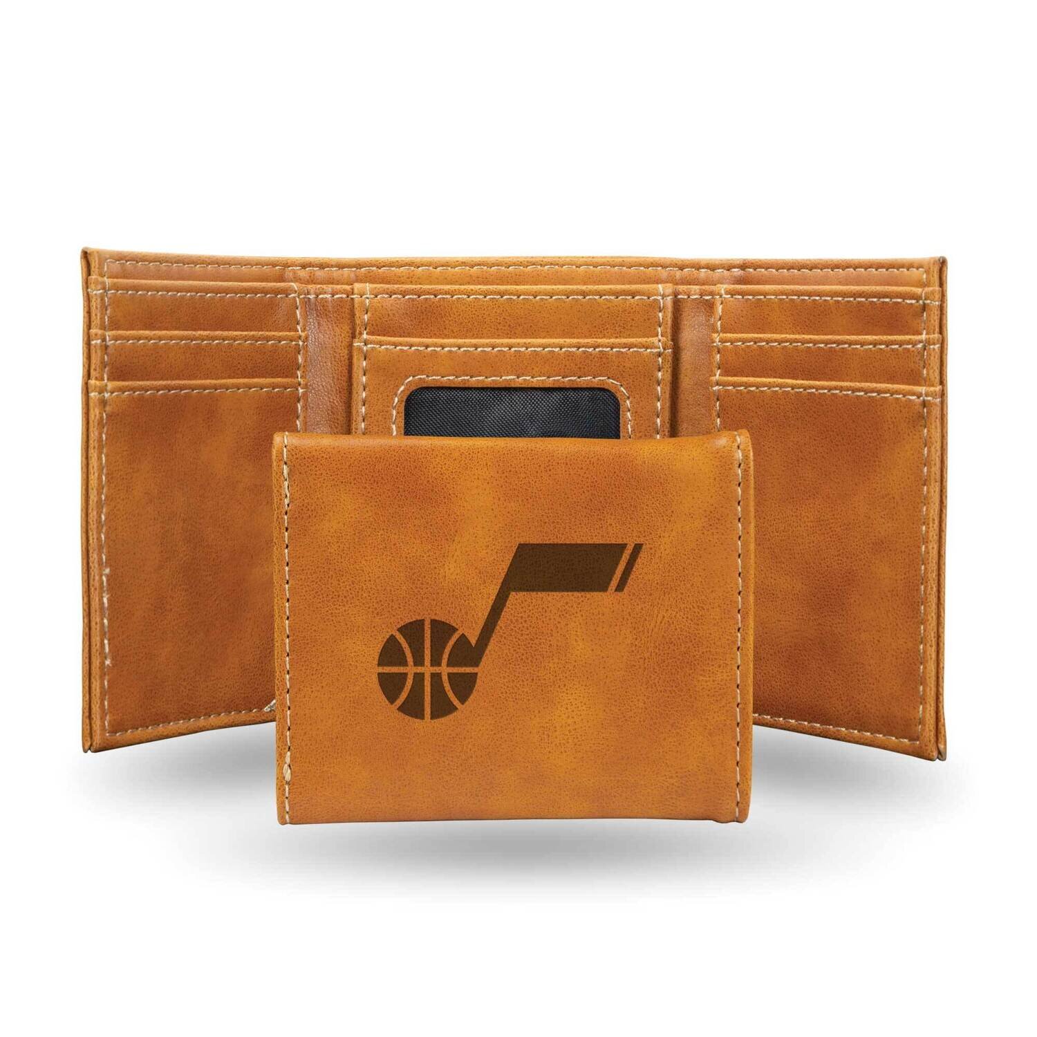 NBA Utah Jazz Brown Faux Leather Trifold Wallet GC7741, MPN: GC7741, 767345899033