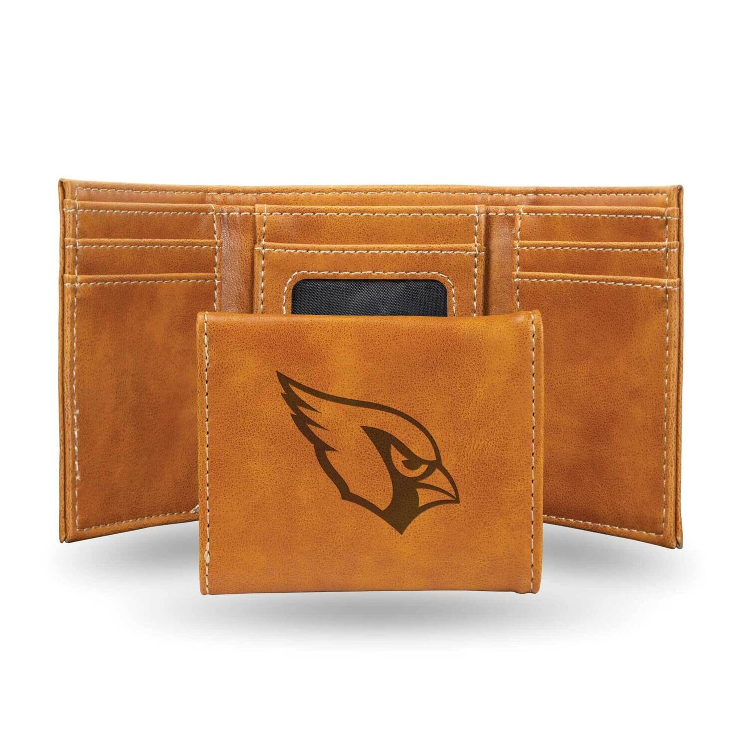 NFL Arizona Cardinals Brown Faux Leather Trifold Wallet GC7745, MPN: GC7745, 767345901064
