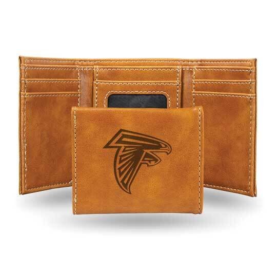 NFL Atlanta Falcons Brown Faux Leather Trifold Wallet GC7747, MPN: GC7747, 767345899606